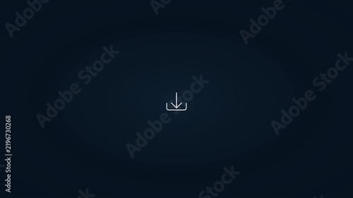 Clean and minimalist download icon representing data transfer, file acquisition, and cloud storage access. Ideal for modern digital interfaces, web applications, and user experience designs