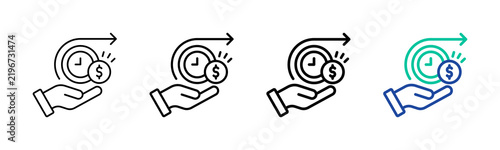 Long Term Value Icon Collection Different Style Outline
