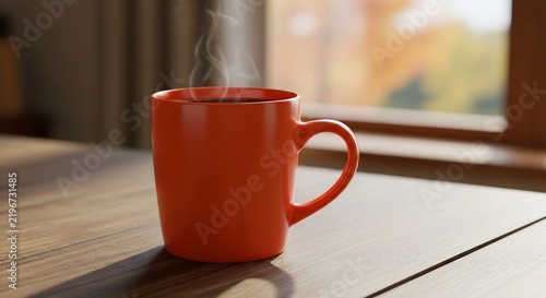 Autumn's Embrace, a Steaming Cup