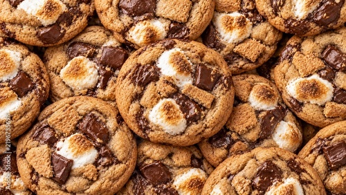 Smores Cookie Background. Cookie Background.