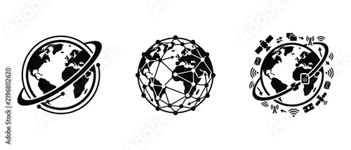 globe earth world network connection communication technology data internet satellite 