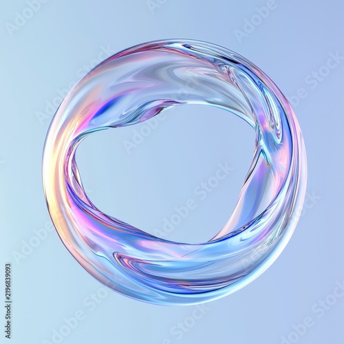Innovative Futuristic Illustration with Round Shape