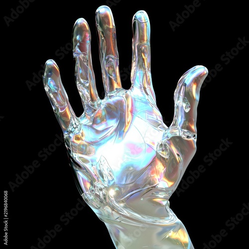 Liquid Metallic Visuals Set Against a Dark Background 