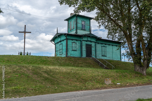 Quadro su tela Water Gauge in Korzeniewo – 19th-Century Hydraulic Engineering Heritage Site on