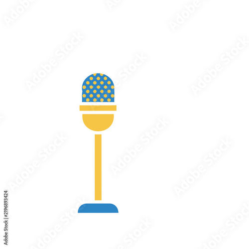 Retro microphone icon