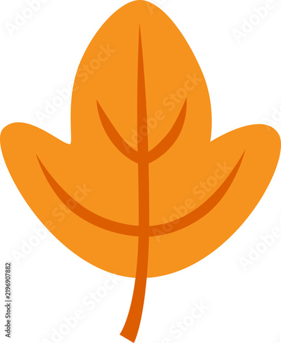 Leaf - Sassafrass, Orange