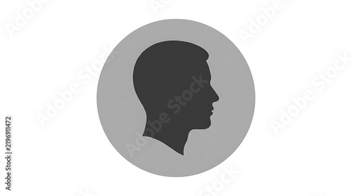 Silhouette of a man facing forward
