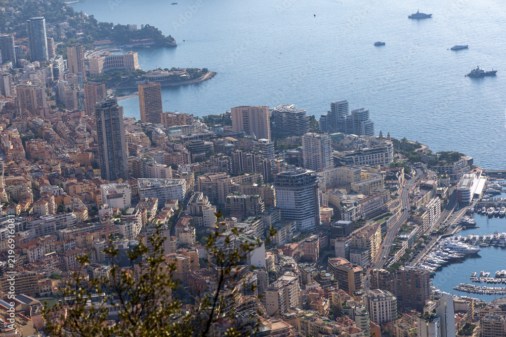 Obraz premium Panoramic view of Monaco-Monte Carlo. French Riviera, France.