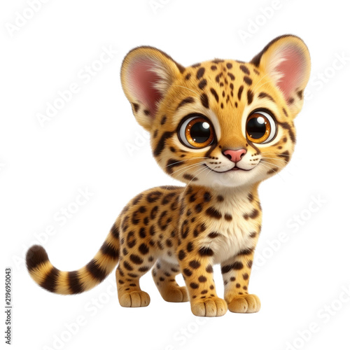 Cute spotted wild cat 