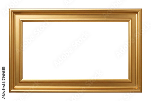 wooden frame isolated on transparent background