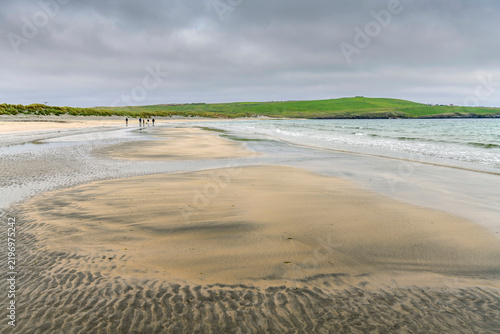 Beach West Voe in Shetland, Scotland