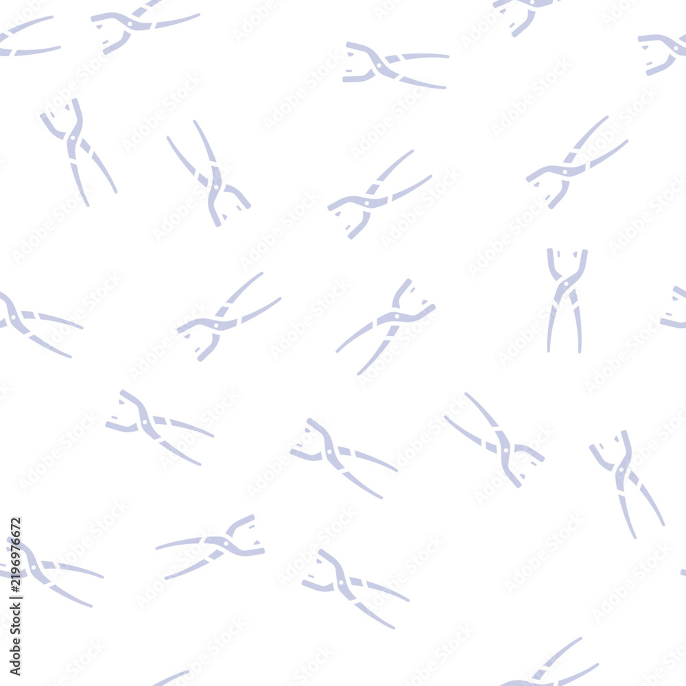 Fototapeta premium eyelet pliers glyph vector seamless pattern. eyelet pliers thin illustration
