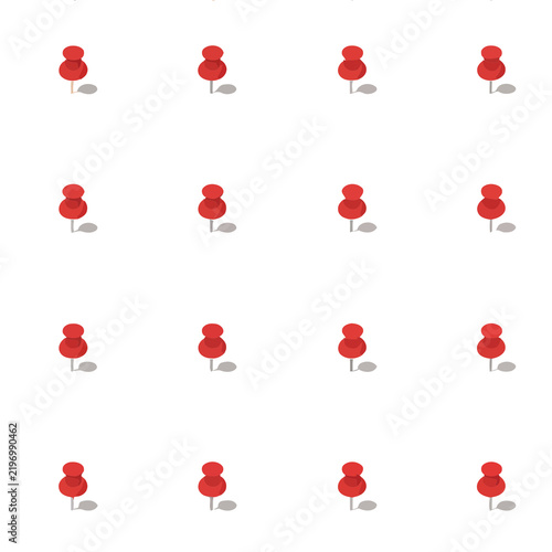 Fototapeta Red push pins pattern