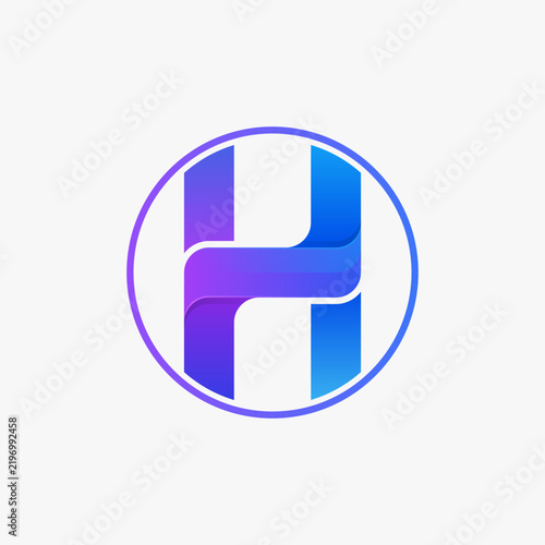 Letter Colorful logo design modern 