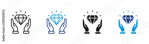 Premium Value Web icon with multiple style collection