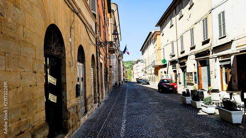Scorcio del centro storico di Pergola, borgo antico nelle Marche