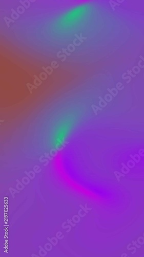 Abstract blurred background with soft purple and green light gradients.