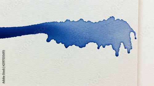 Fountain Pen Ink Bleeding into Cream Cotton Paper Fibers