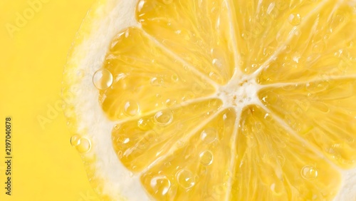 Closeup of a lemon slice