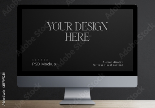 Elegant Screen Mockup Template PSD