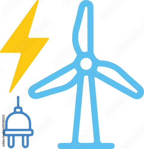 Renewable Energy and Electricity Icons Collection