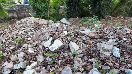 garbage in the forest