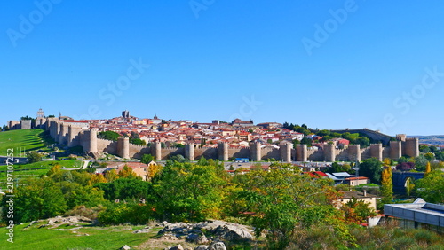 Walls of Ávila, fortification, battlements, walled city spanish-landmark