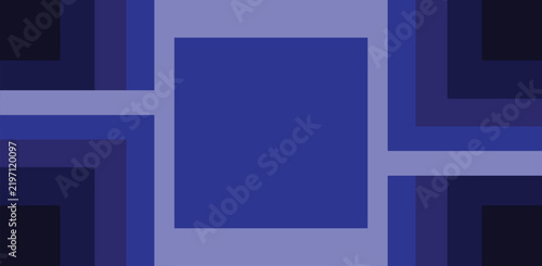 Abstract Blue Geometric Square Pattern Background with Modern Layered Shapes