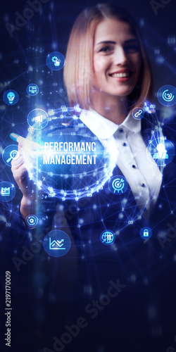 Performance Management efficiency improvement.  Business Technology concept.