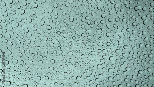 water drops on glass