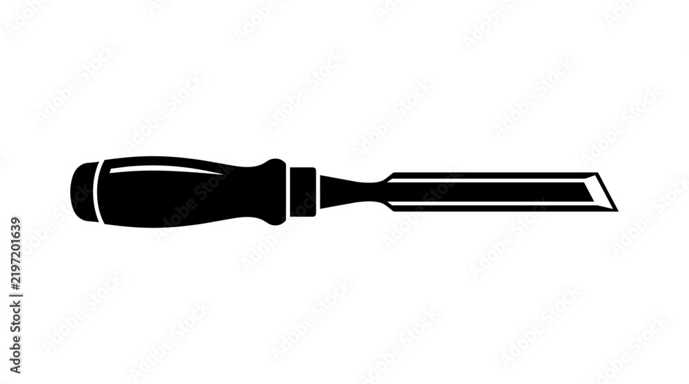 Obraz premium Chisel tool for woodworking and carving 1.