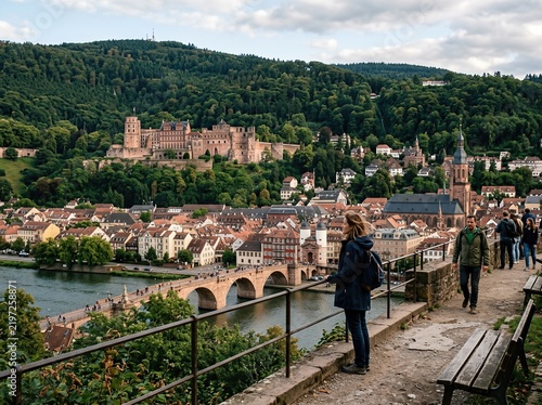 Heidelberg, a historic university town in southwestern Germany, is famed for its landmark Heidelberg Castle, an impressive blend of Gothic and Renaissance styles that overlooks the old town