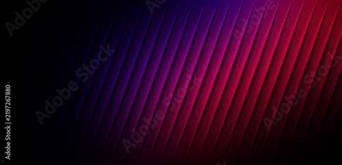 Abstract background design featuring diagonal stripes with vibrant purple and red lighting gradients creating a modern sleek geometric visual pattern
