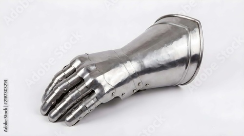 Polished Steel Medieval Gauntlet Hand Armor for Knights Historical Combat Protection Equipment