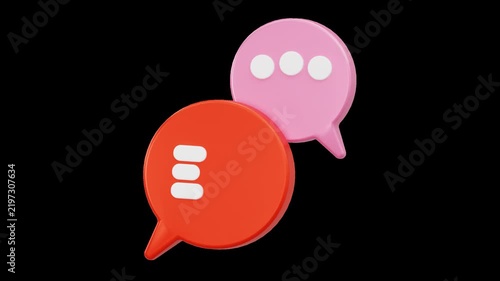 Customer Support Chat Speech Bubble Discussion