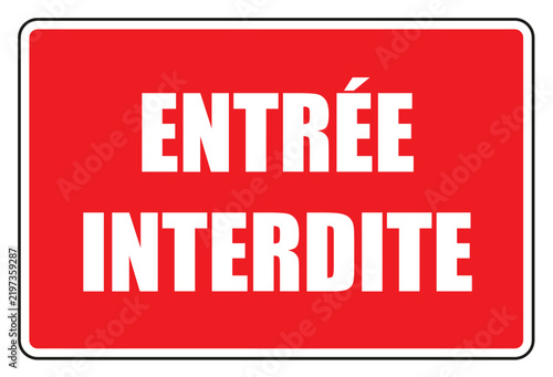 Panneau rouge 