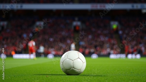 Arsenal vs Leeds United Premier League Match Ball on Lush Pitch