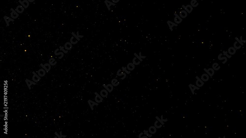 effets spéciaux d'étoiles jaune défilant de la gauche vers la droite UHD