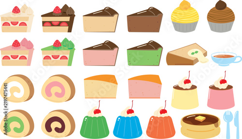 ケーキイラストセット