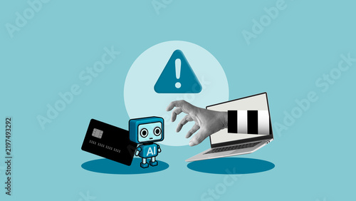 AI Fraud Detection and Prevention Concept with Artificial Intelligence Monitoring Suspicious Transactions, Protecting Digital Payments and Enhancing Financial Cybersecurity