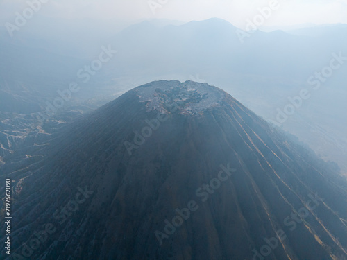 Canvastavla Misty Mount Batok dominates the aerial view