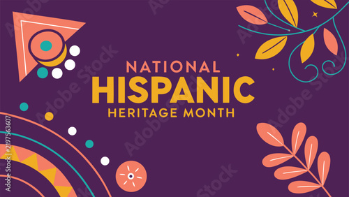 Latino-Heritage Month Festive Cultural Celebration Decorative Banner Illustration.