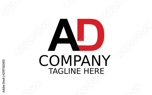 Elegant AD Letter Logo Design Service