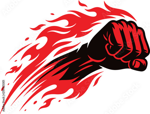 Red Horse Head Tattoo Style Vector Illustration Tribal Flame Inspired Animal Logo Design