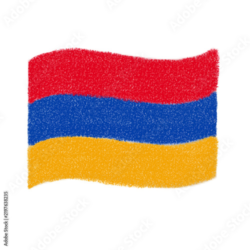 Obraz na plátně Armenia Flag Illustration – Armenian National Flag