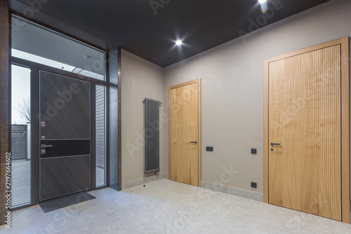 Quadro su tela A modern entrance hall with a minimalistic design