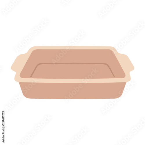 plastic box isolated on white background