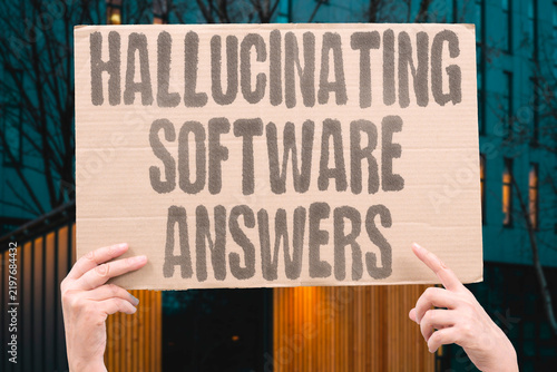 Fotografía "Hallucinating software answers" Language models output plausible false facts