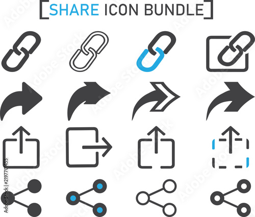 Share button arrow icon send symbol right arrow vector illustration.
