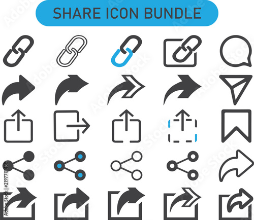 Share button arrow icon send symbol right arrow vector illustration.